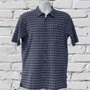 Patagonia Men’s Organic Cotton Button-Up Shirt XL| Blue Plaid| Short Sleeve